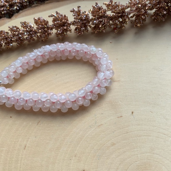 HP🎉 Rose Quartz gemstone Handmade Bracelet - Picture 4 of 7